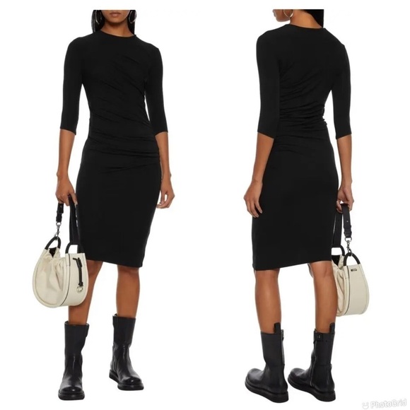 Helmut Lang Asymmetric Nova Jersey Dress - Picture 10 of 10
